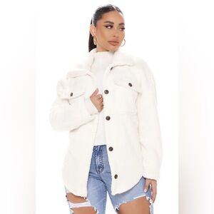 Sherpa Shacket - Ivory